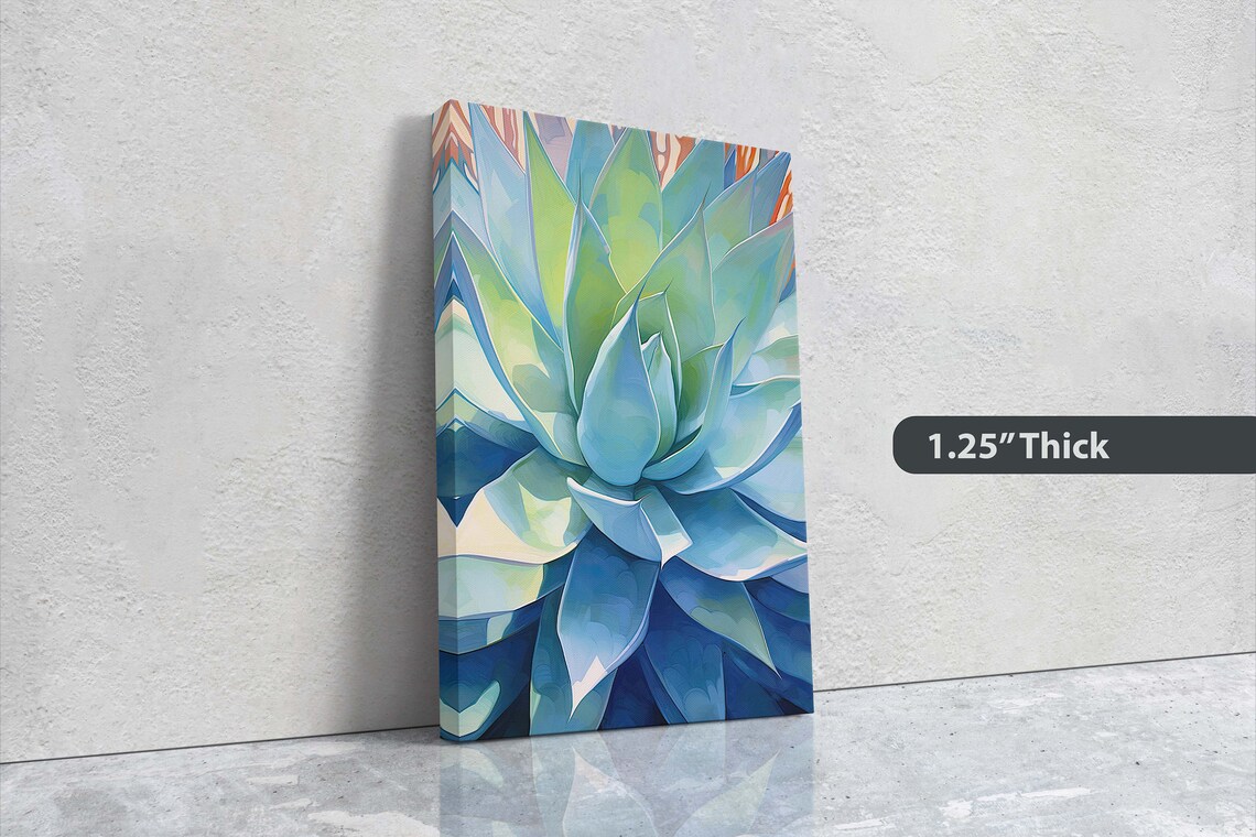 Succulent Cactus Botanical Painting, Nature Art Print - Image 3