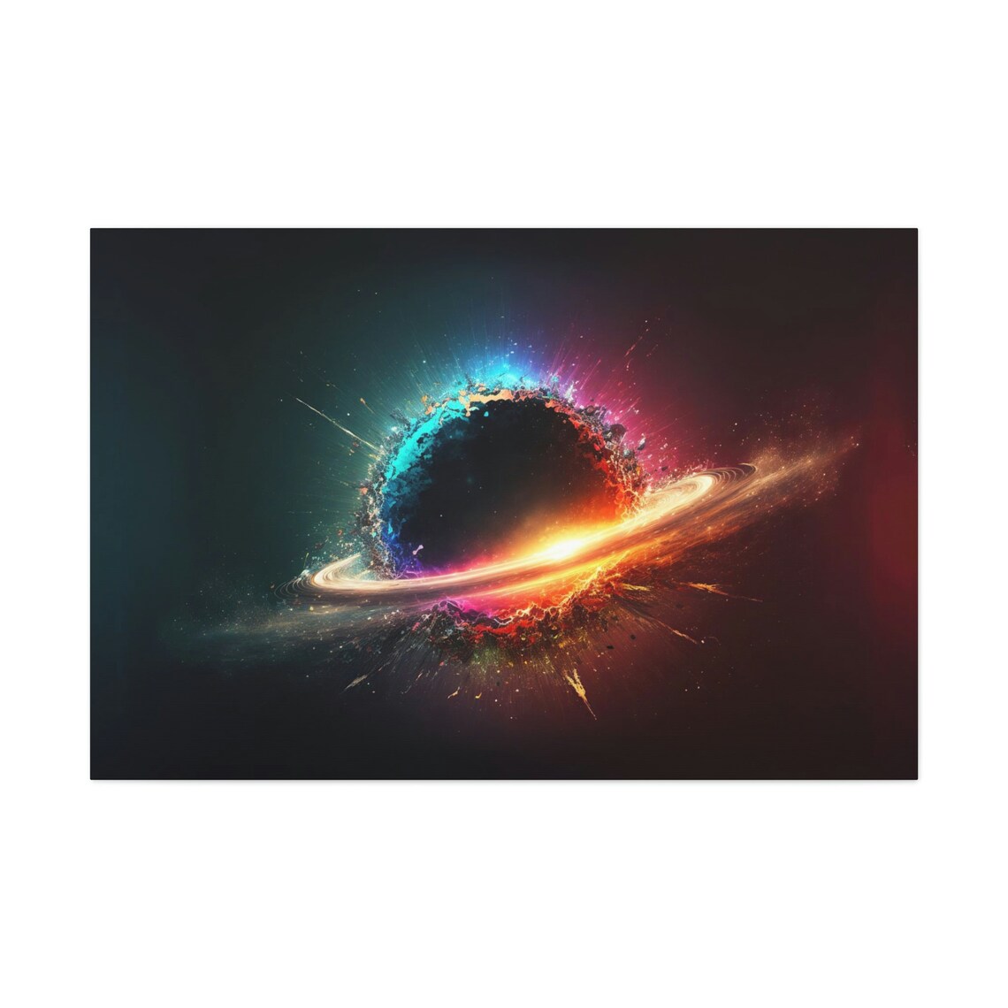 Exploding Planet Art Print, Science Fiction Fantasy