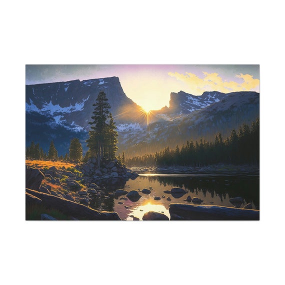 Estes Park Colorado Sunrise Mountains Art Print