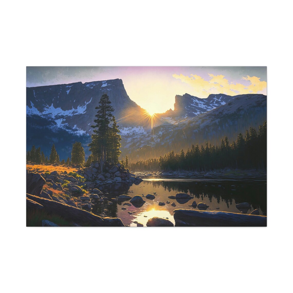 Estes Park Colorado Sunrise Mountains Art Print