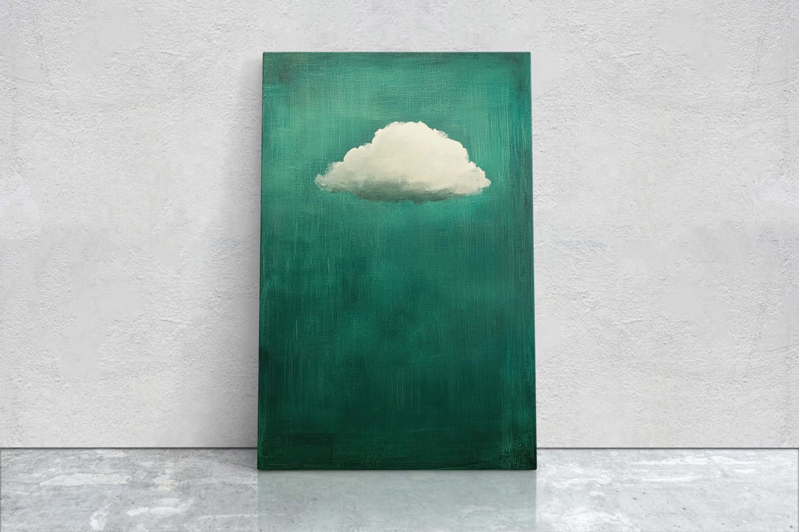 Moody Cloud Art Print, Minimalist Art - Image 2