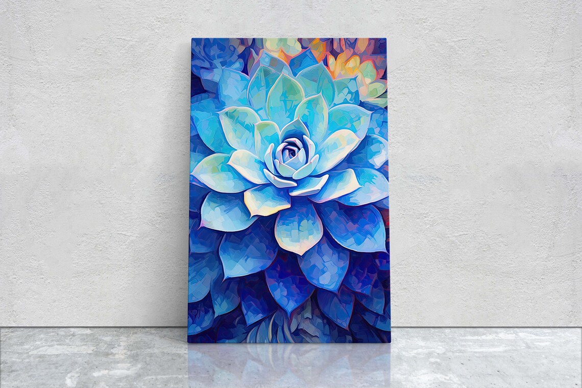 Colorful Succulent Cactus Botanical Art Print