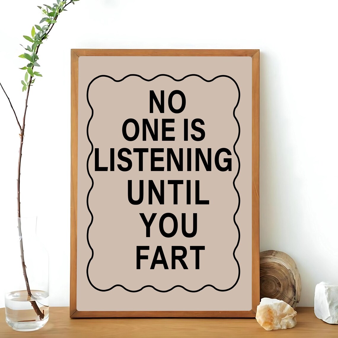 No One Is Listening Until You Fart, Funny Typography - Image 2