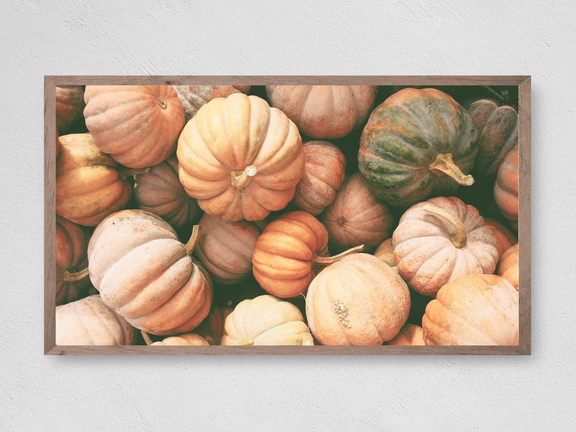 Pumpkin Pile Art Print, Fall Pumpkins