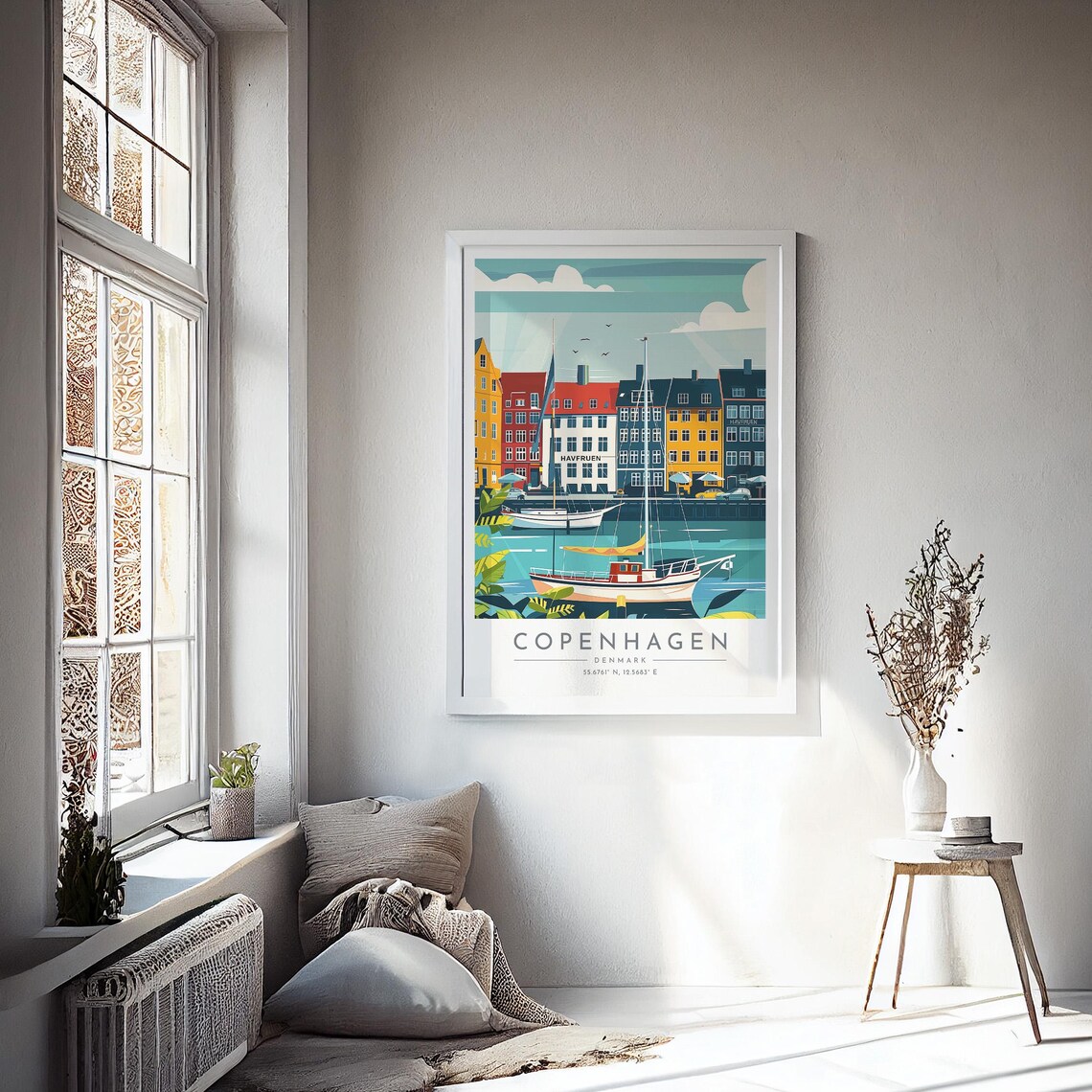 Copenhagen Home Decor Print Travel Poster - Image 4