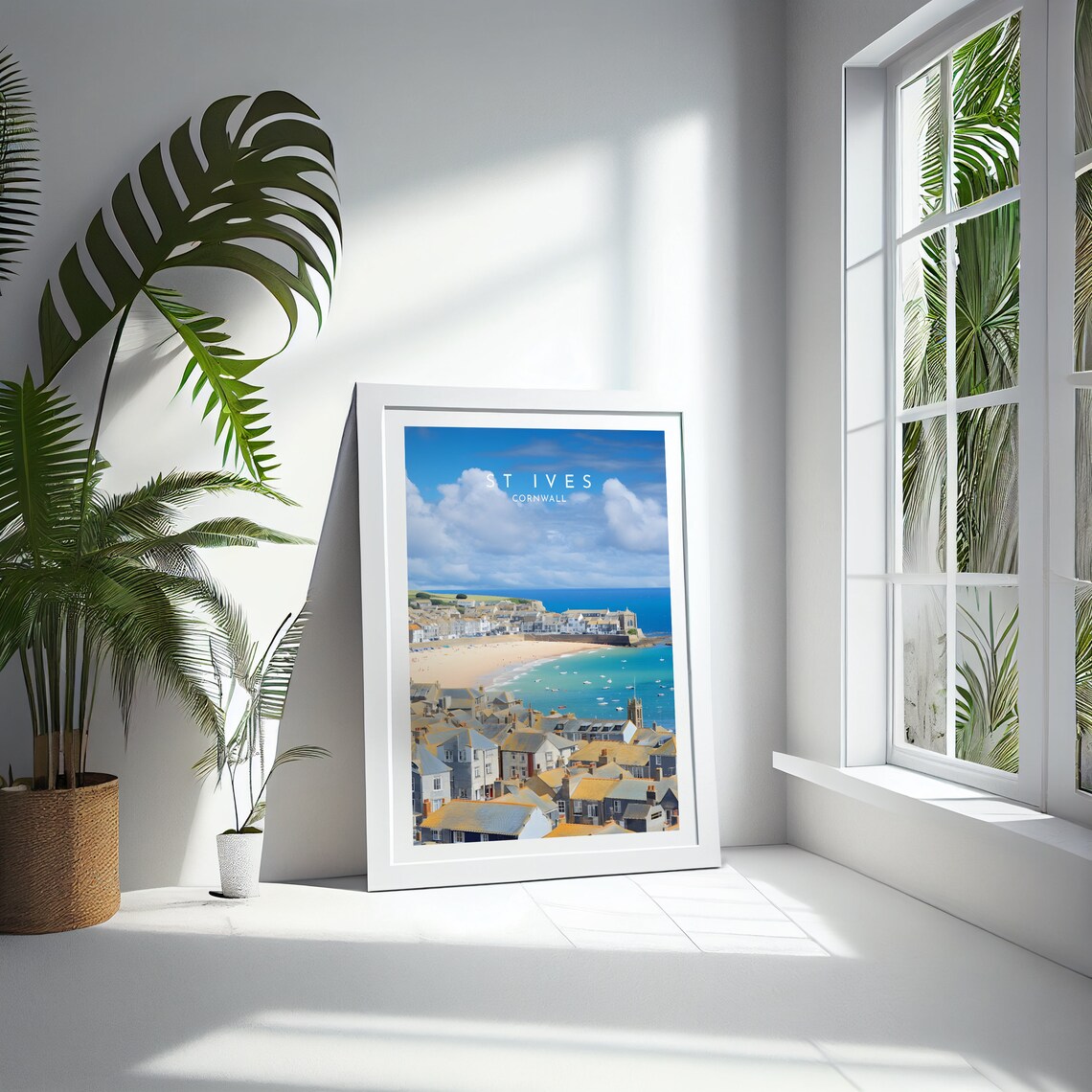 Cornwall Travel Poster, St Ives England Home Decor - Image 4