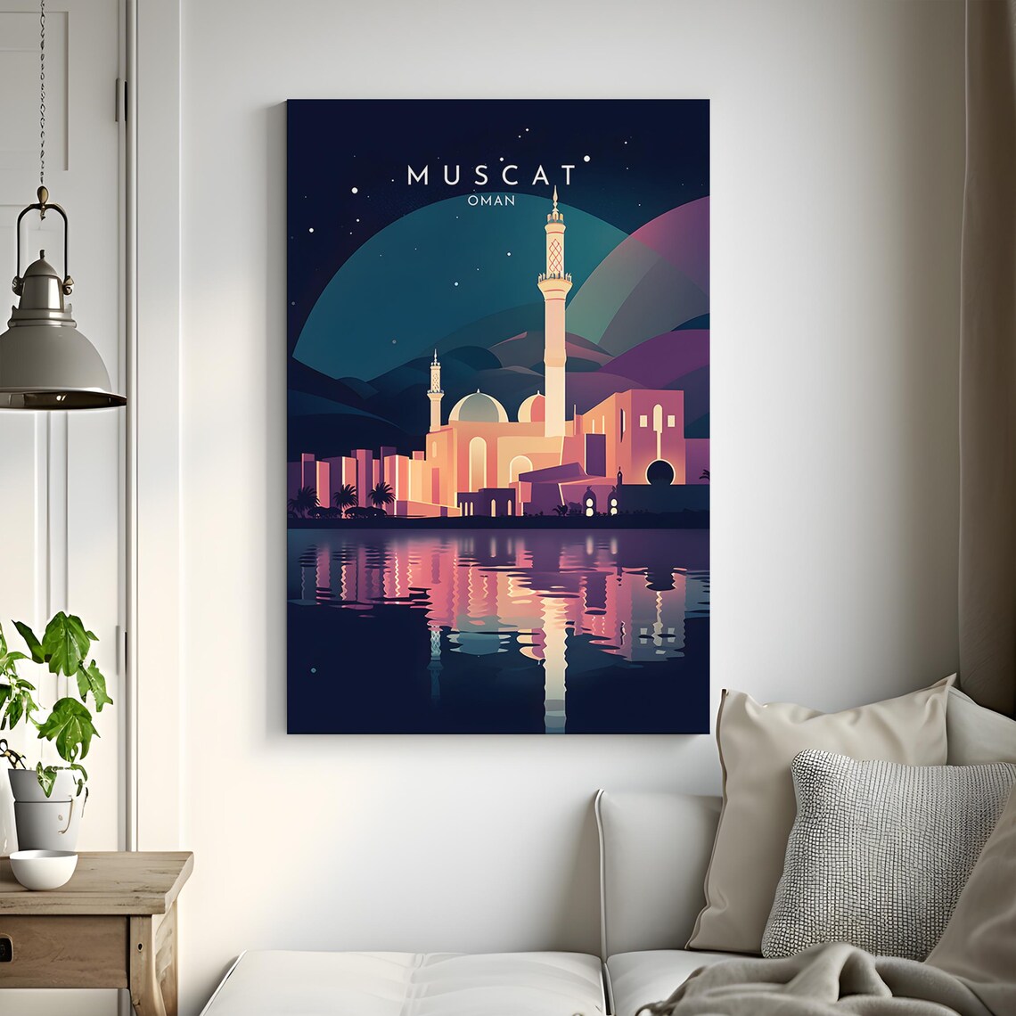 Muscat Travel Poster, Oman Home Decor Print - Image 3
