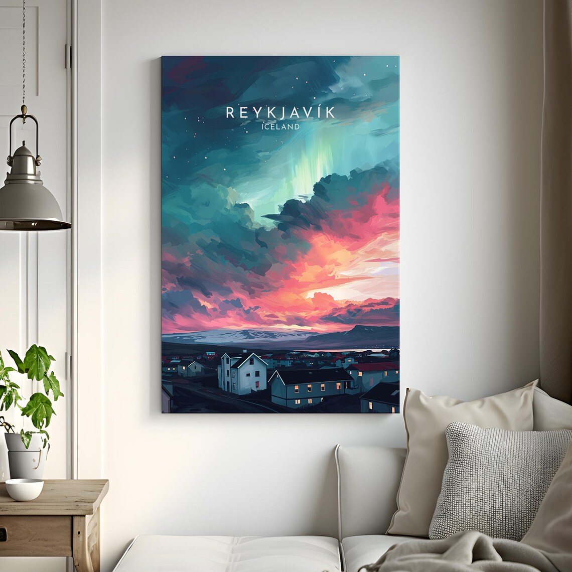 Reykjavik Travel Poster, Iceland Wall Art Print - Image 3