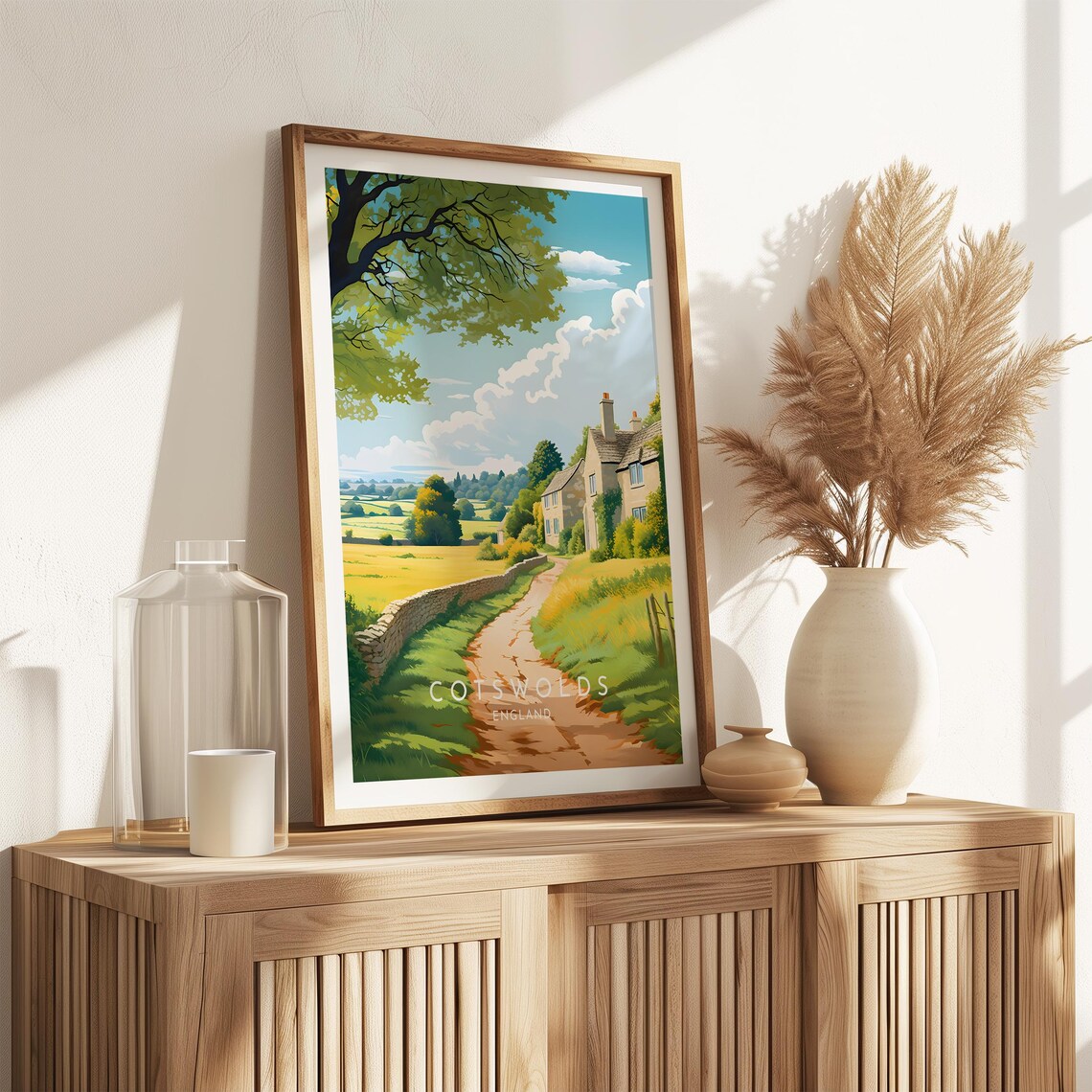 Cotswolds Travel Poster, England Home Decor - Image 2
