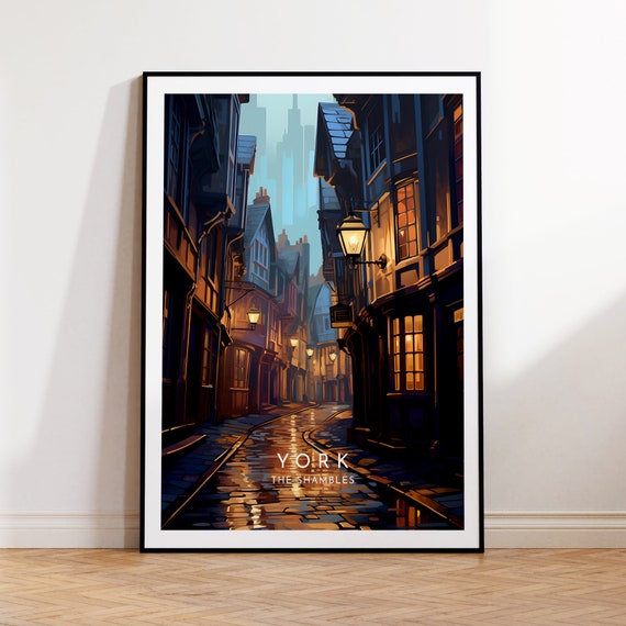 York Travel Poster, Shambles England