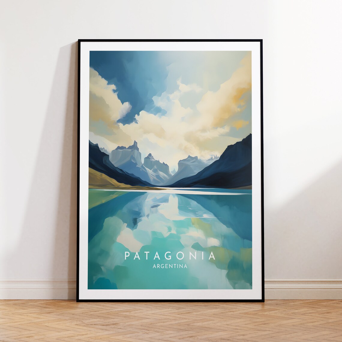 Patagonia Travel Poster, Argentina Home Decor