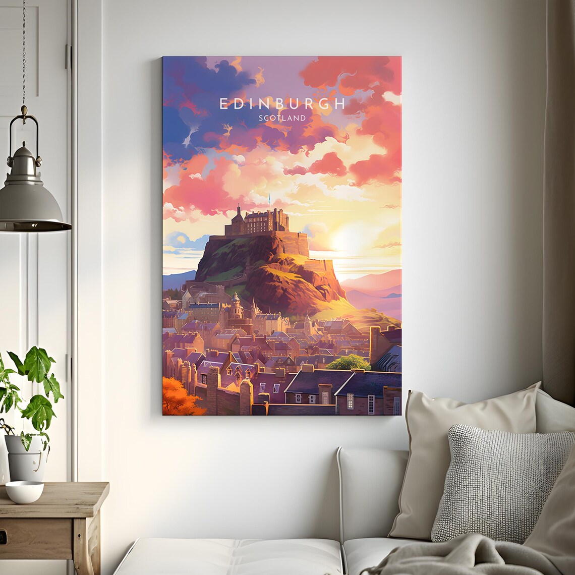 Edinburgh Travel Poster, Scotland Home Decor - Image 3