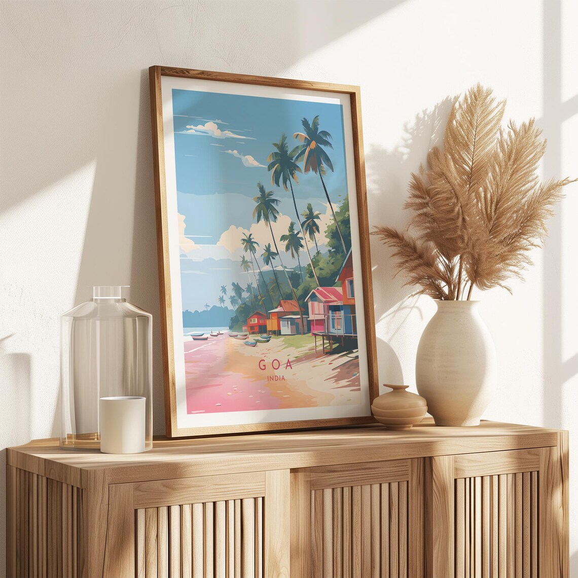 Goa Travel Poster, India Travel Art Print - Image 2