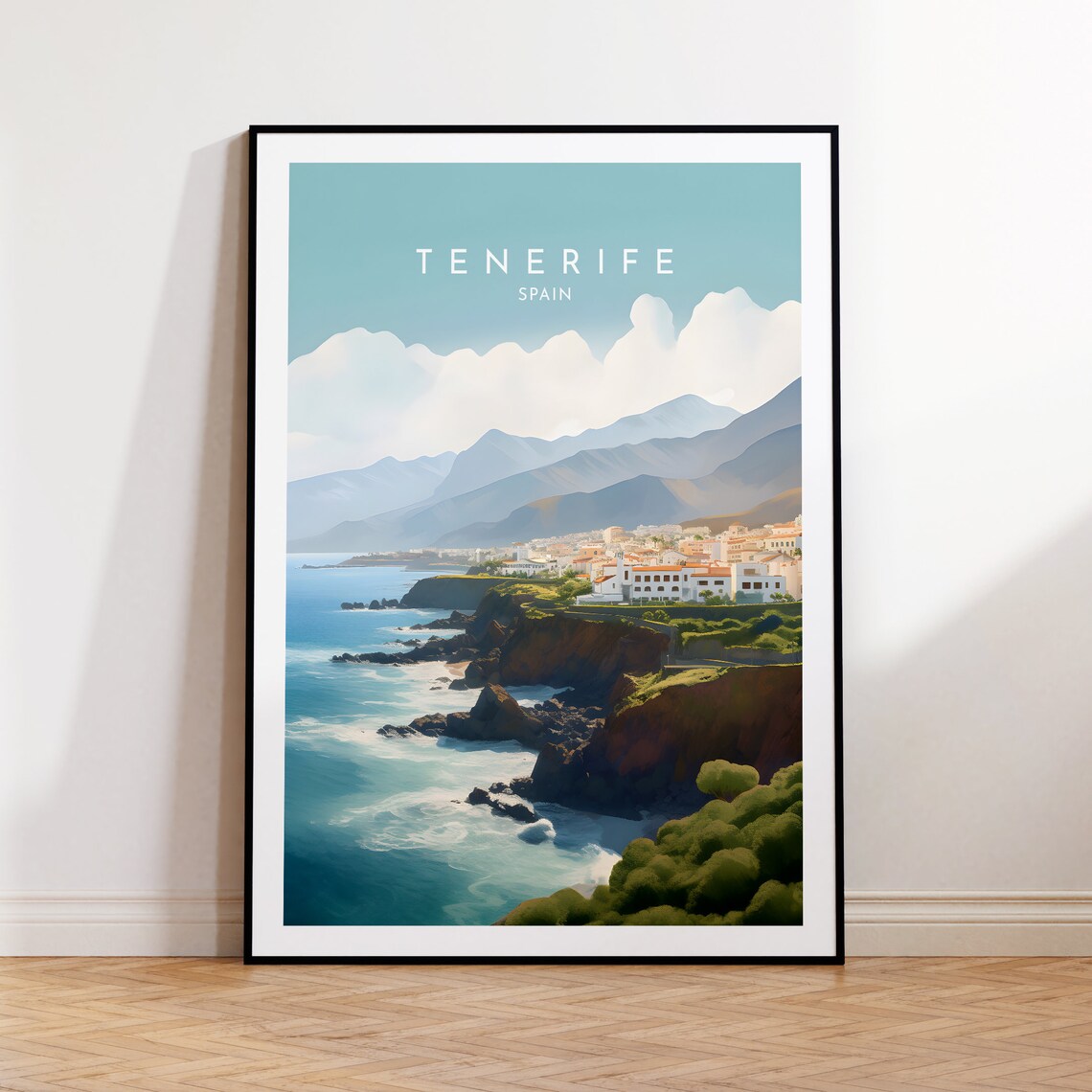 Tenerife Travel Poster, Spain Home Decor