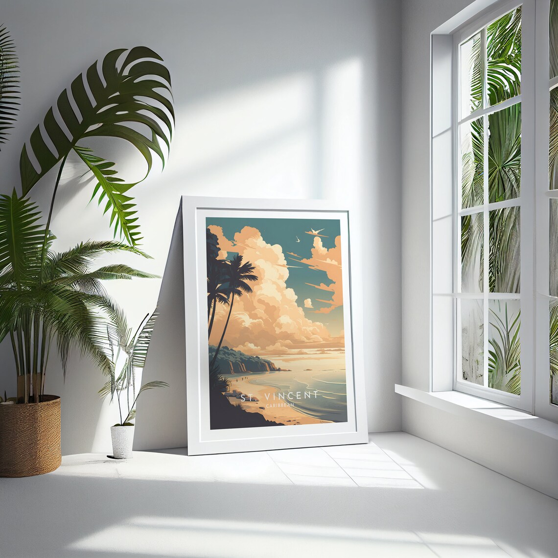 St Vincent Travel Poster, Caribbean Home Decor - Image 4