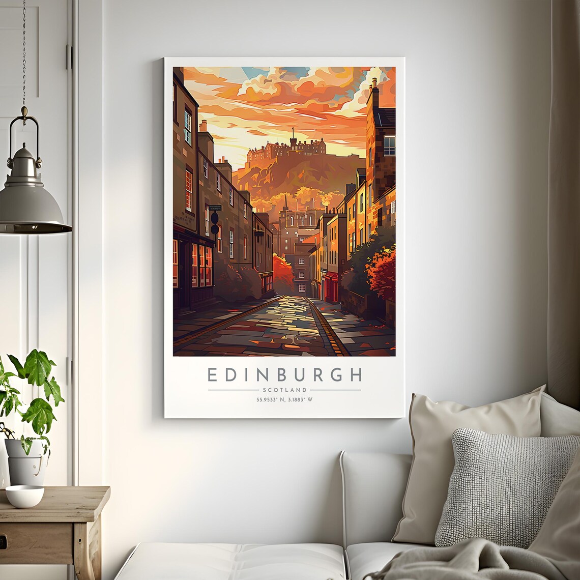 Edinburgh Travel Poster, Scotland Home Decor Print - Image 2