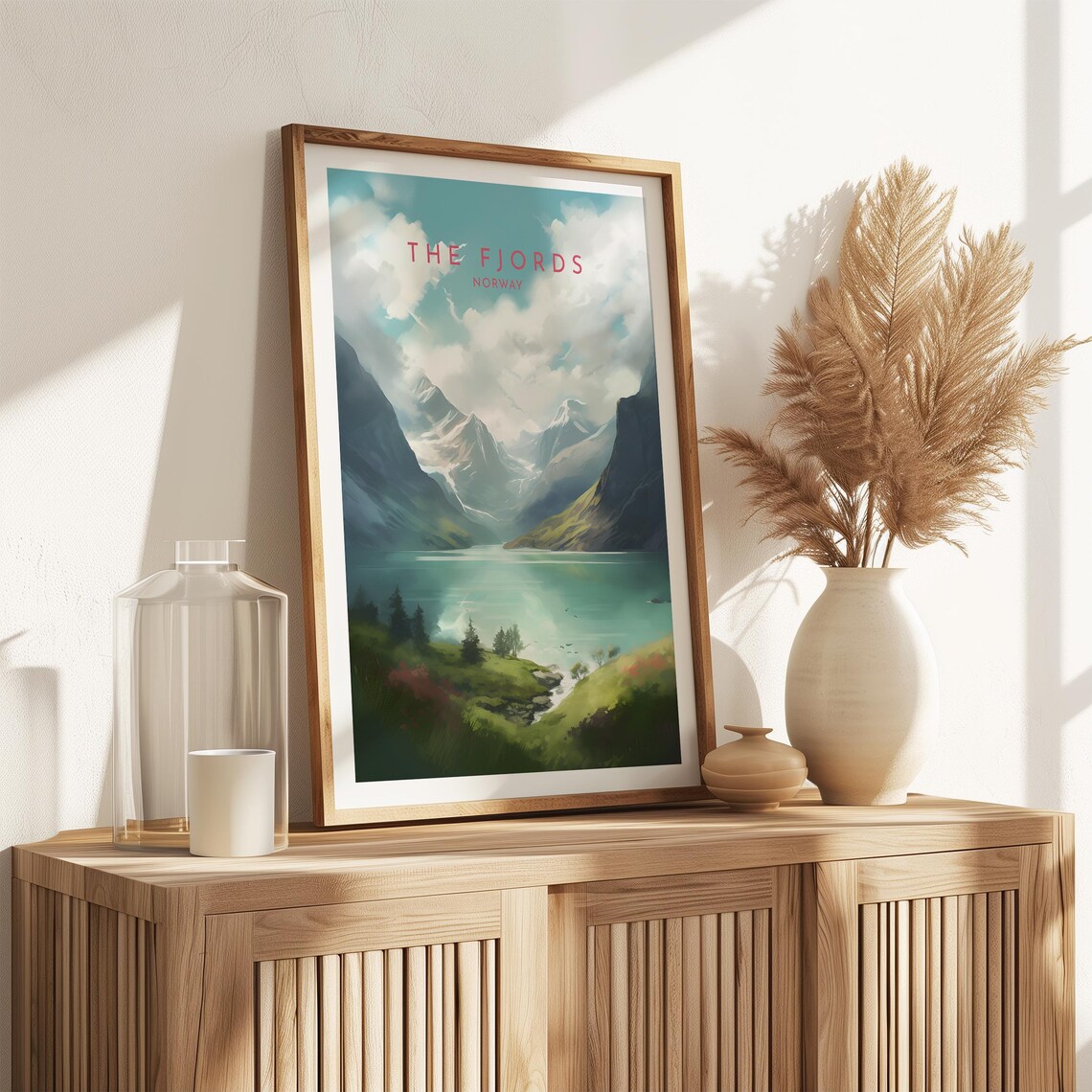 Norway Fjords Travel Poster, European Home Decor - Image 2