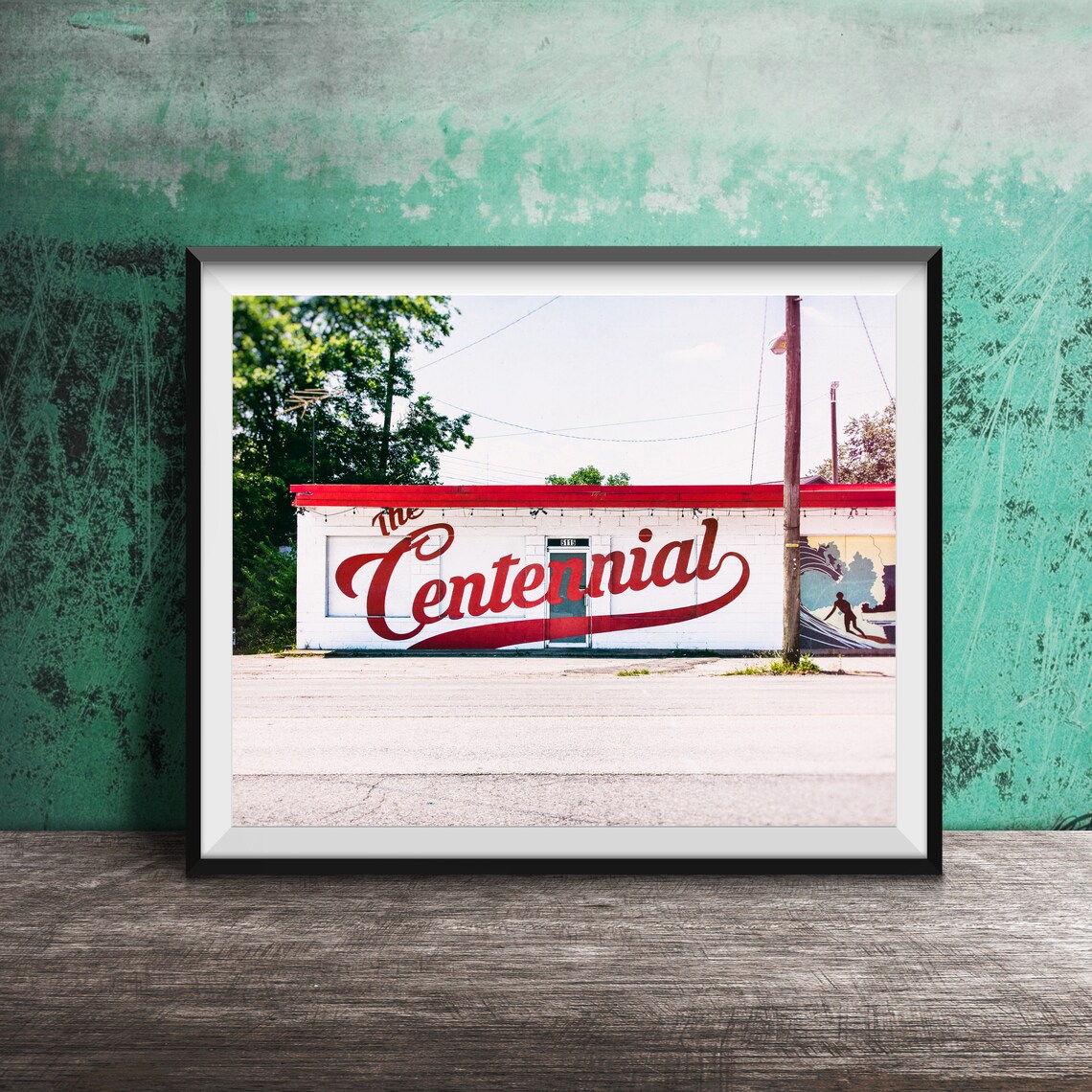 Centennial Nashville Sign, Music City Wall Art Print