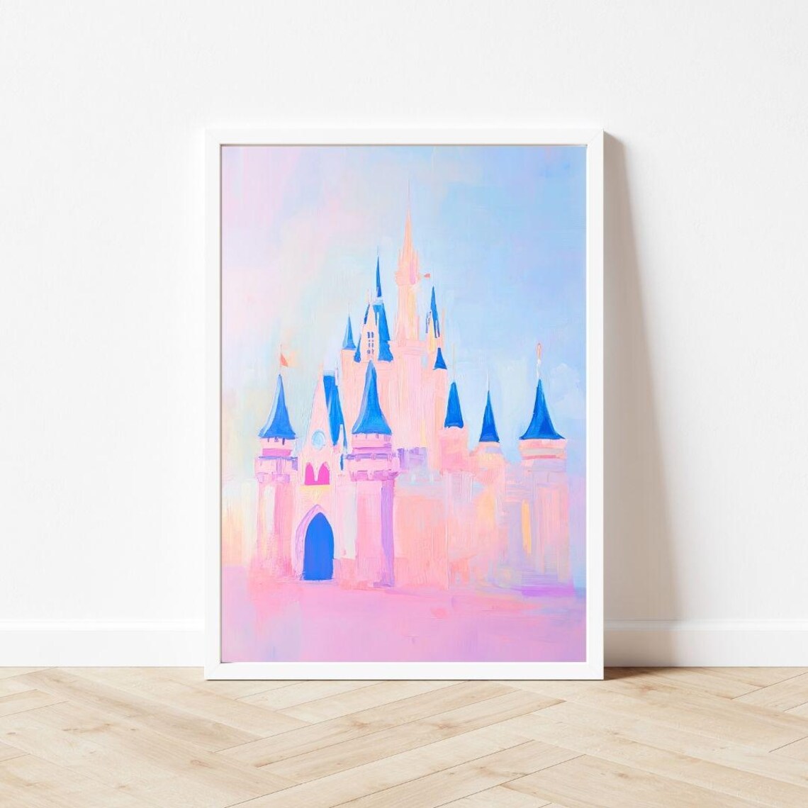 Abstract Pink Magic Castle, Pastel Kingdom Art Print - Image 3