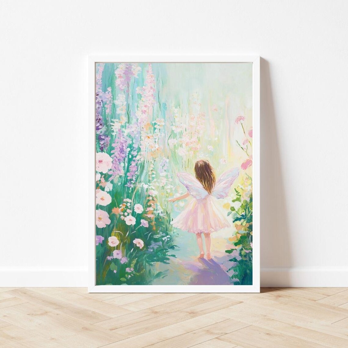 Fairy in a Garden, Whimsical Nursery Art Print - Image 3
