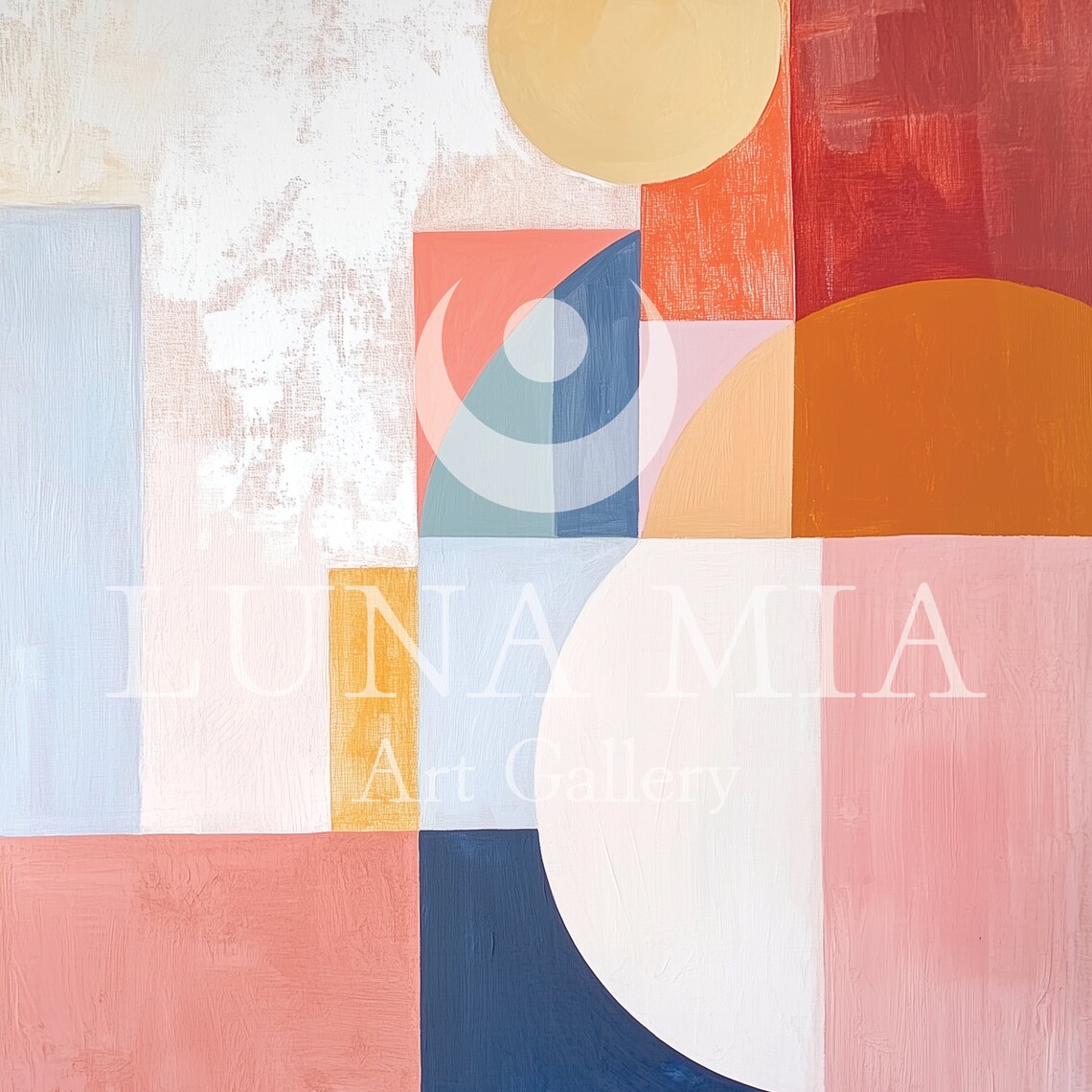 Colorful Geometric Art Print, Scandinavian Style - Image 5