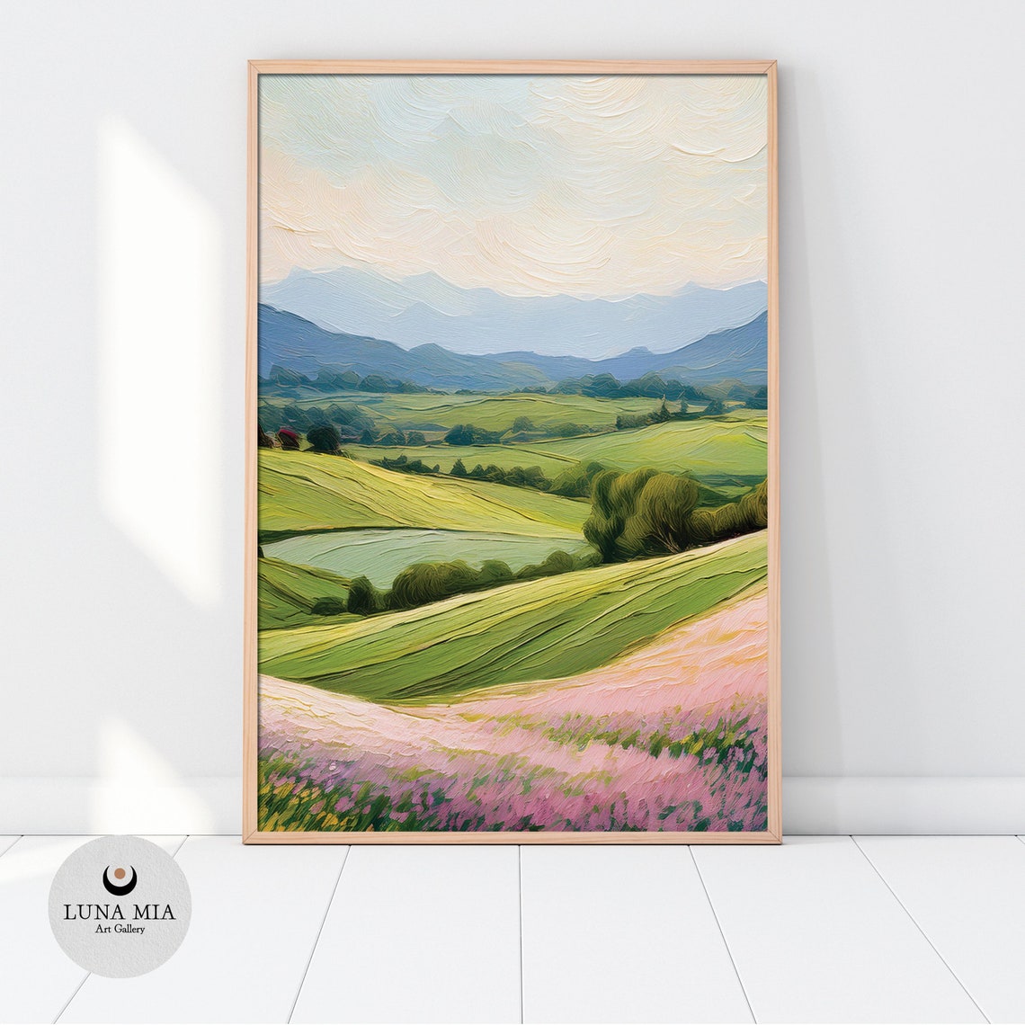 Lavender Fields Vintage Style Art Print - Image 2