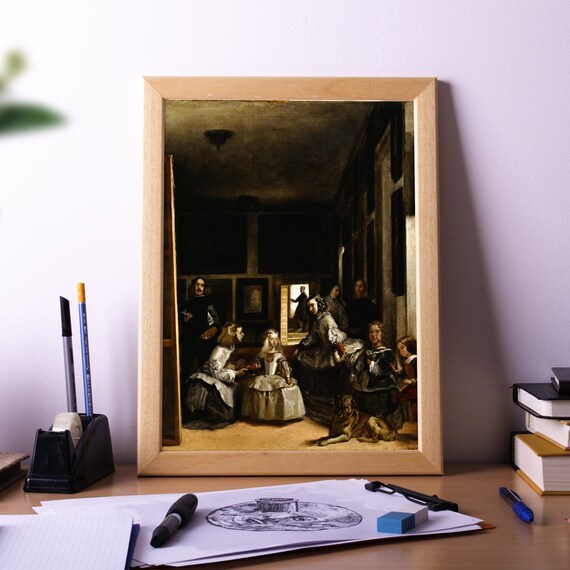 Las Meninas by Diego Velazquez Classic Spanish Baroque Painting Reproduction Poster
