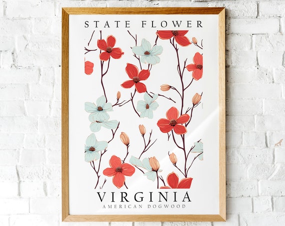 Dogwood, Virginia State Flower Art Print