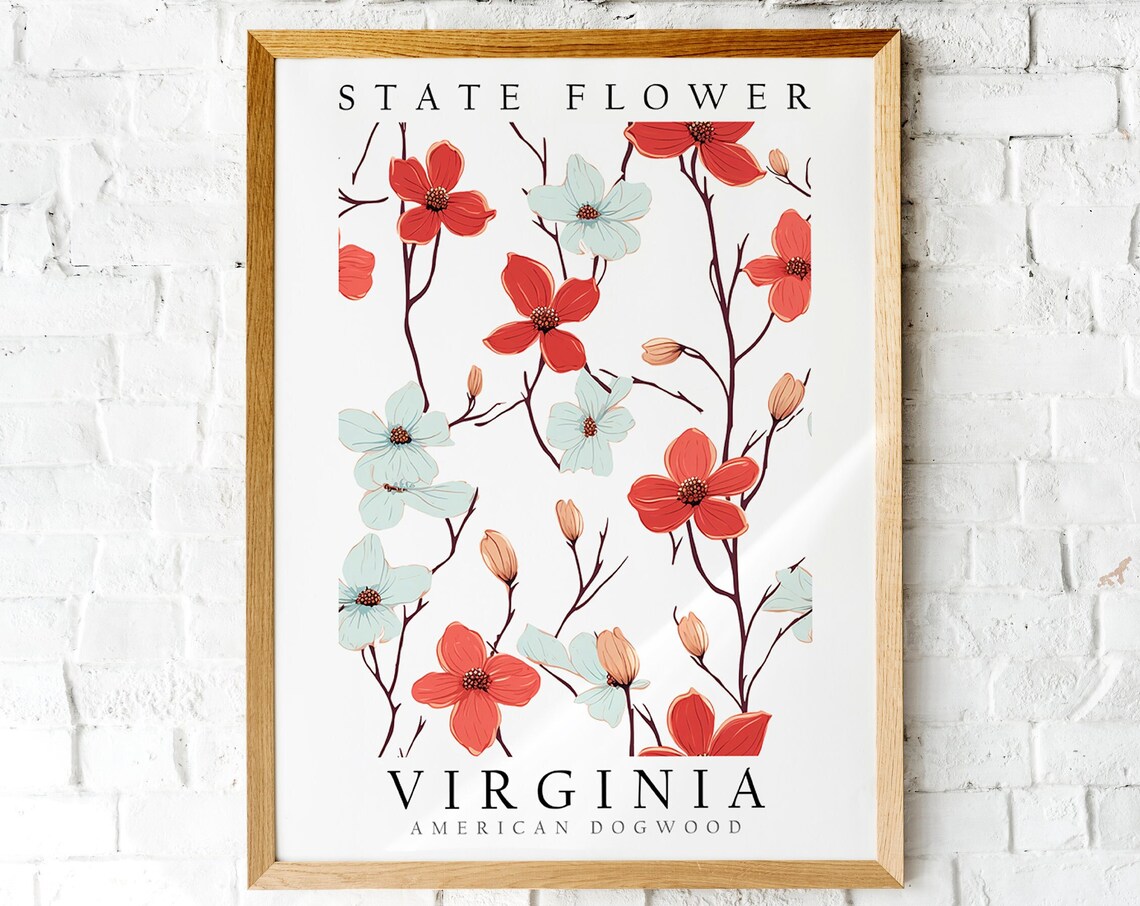 Dogwood, Virginia State Flower Art Print