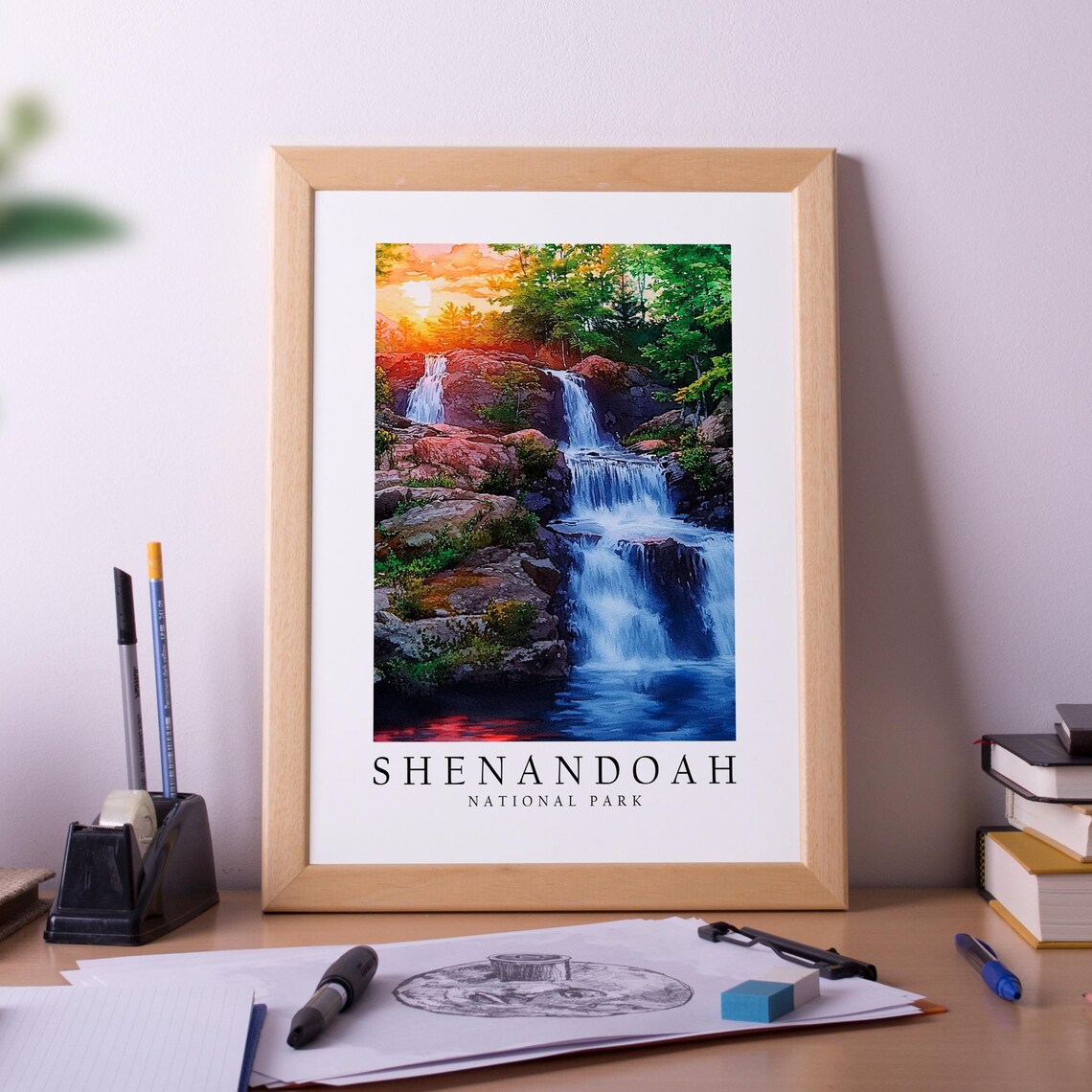Shenandoah National Park Travel Poster Print