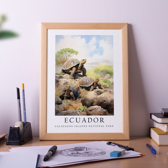 Galpagos Islands In Ecuador Hawaii Poster Print Wall Art Home Dcor
