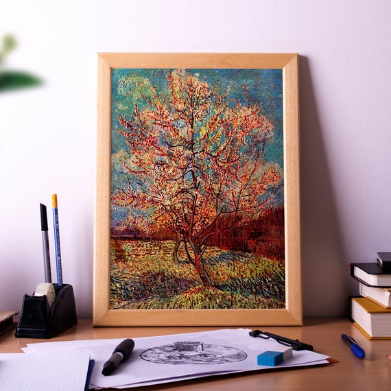 Peach Tree In Blossom, Blossom Art Print