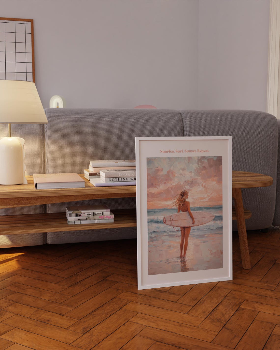 Retro Beach Print Boho Decor With Surf Print Surf Poster For Aesthetic Room Decor As Gift For Her Surf Print And Beachy Room Decor - Image 5