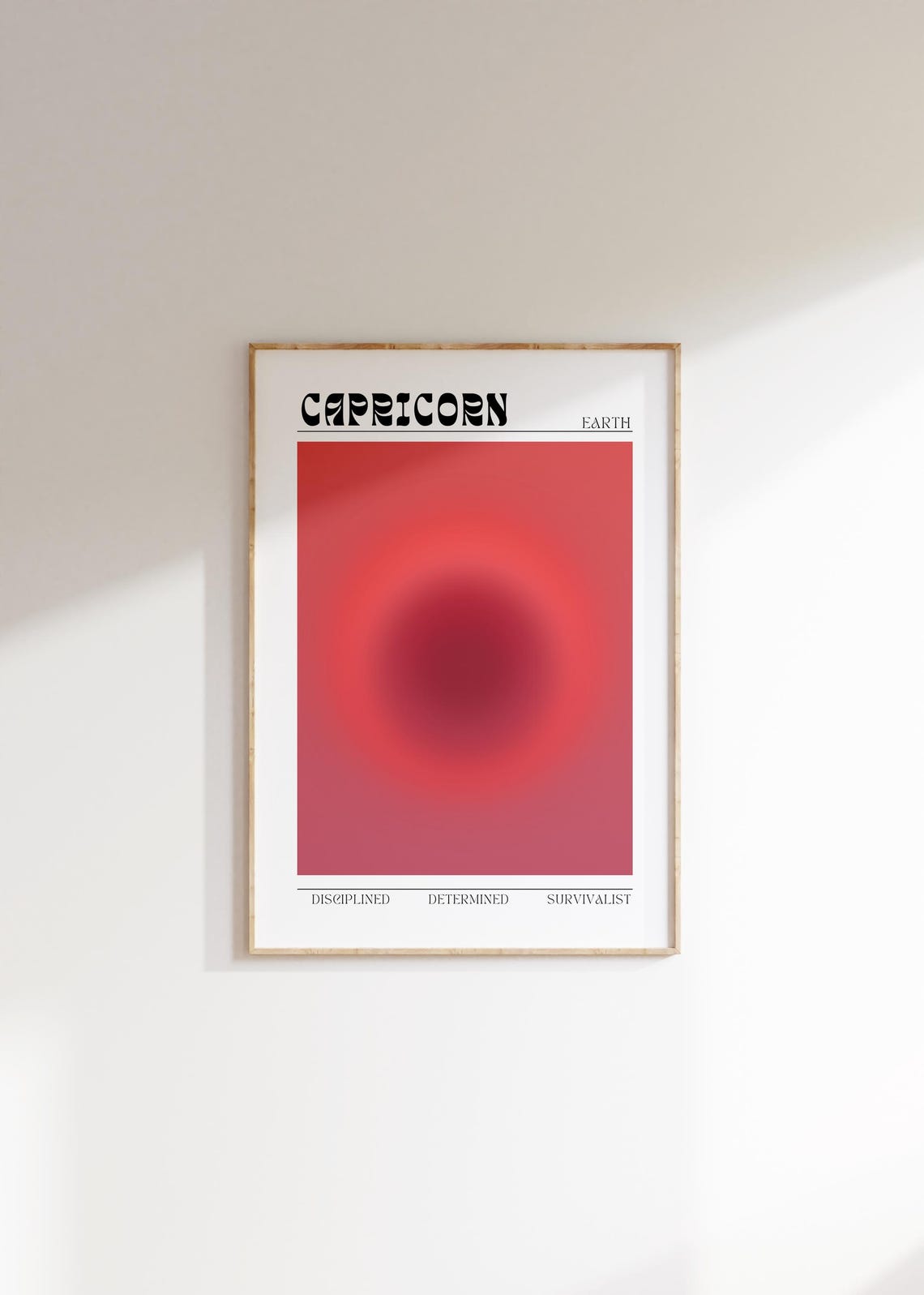 Capricorn Aura Zodiac Poster Aesthetic Wall Art Astrology Gifts Manifestation Capricorn Gift Teen Room Decor Spiritual Gifts Zodiac - Image 2