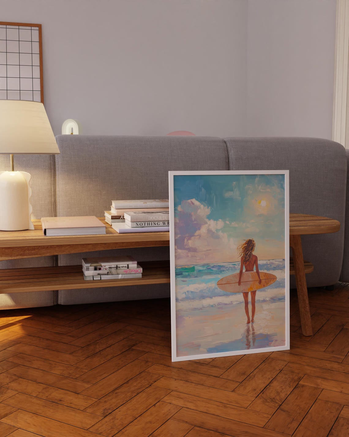 Retro Surf Poster For Boho Decor With Beach Print Beach Poster For Aesthetic Room Decor As Gift For Her Surf Print And Beachy Poster - Image 5
