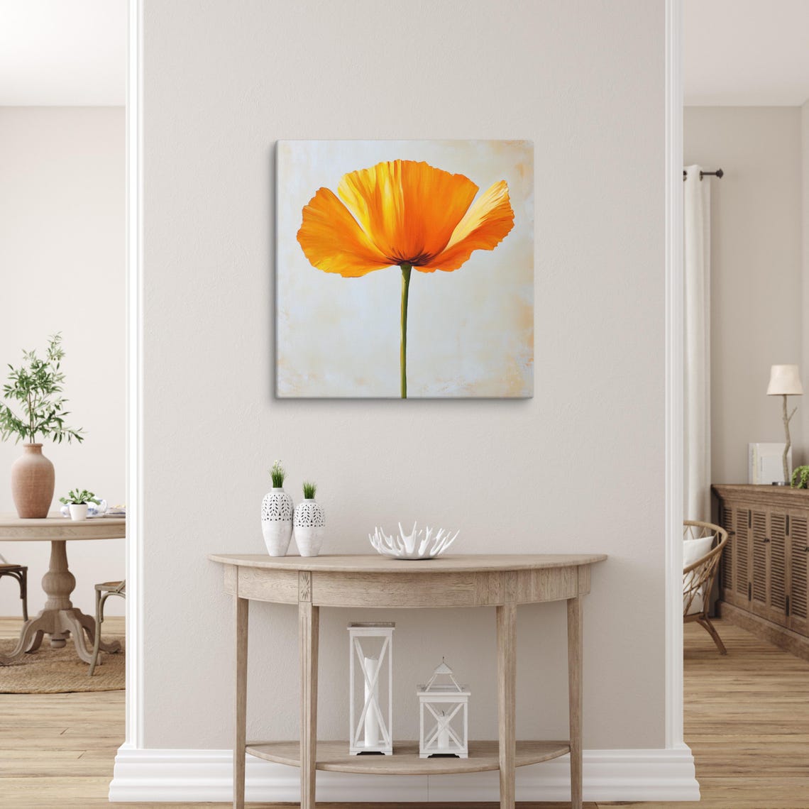 California Poppy Print Orange Poppy Painting Print Bright Wall Art Flower Wall Art California Poppy Art Print Art - Image 5
