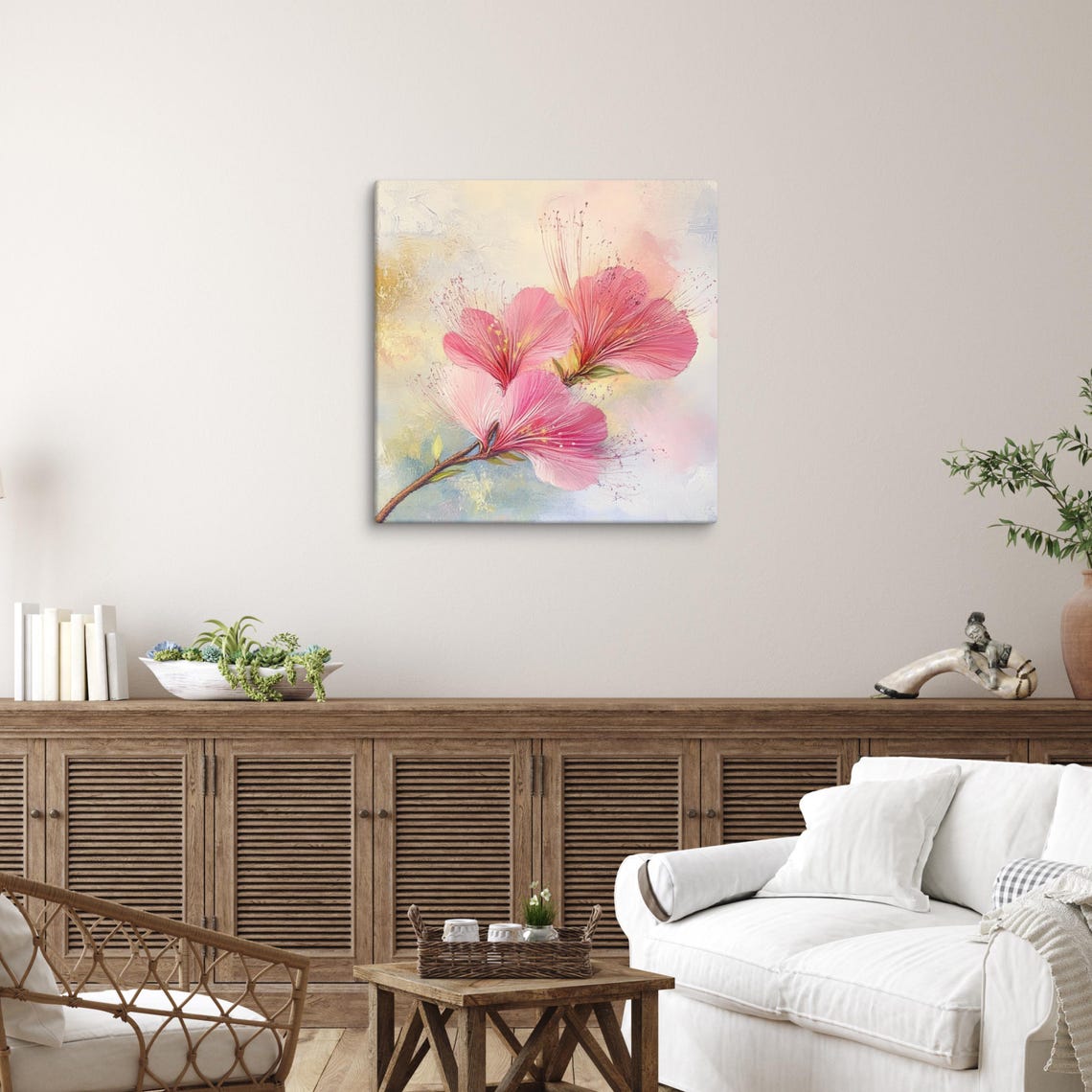 Albizia Flower Painting Print Silk Plant Print Flower Wall Art Large Wall Art Albizia Art Print Flower Home Decor - Image 3