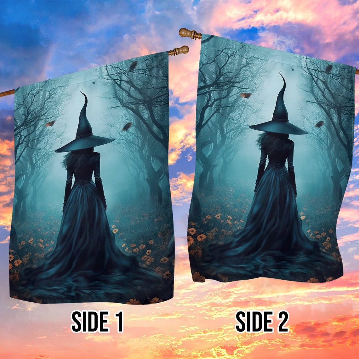 Witch Lovers House Flag, Halloween Gift - Image 2