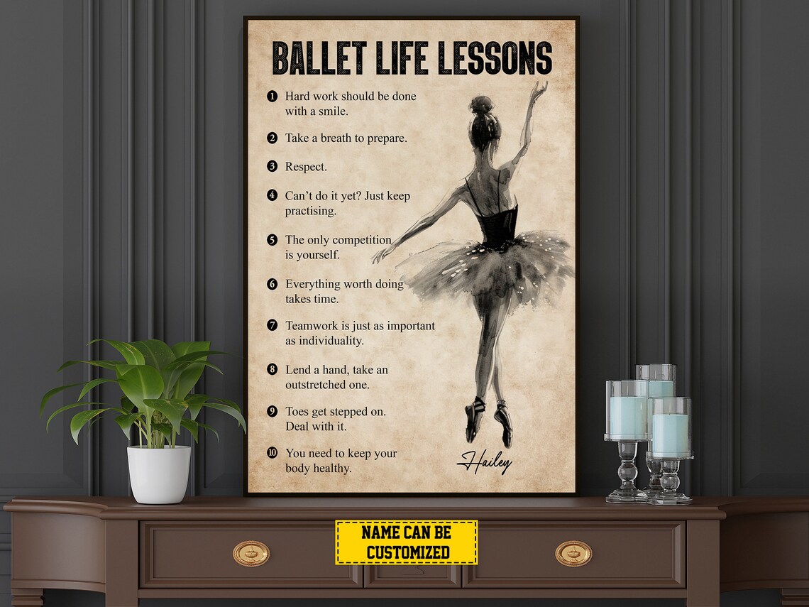Ballet Life Lessons Personalized Art Print - Image 5