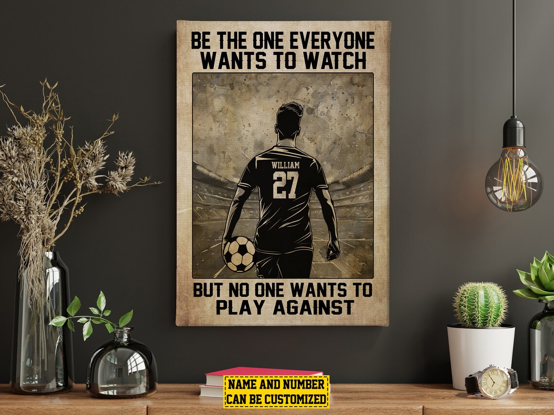 Personalized Soccer Motivation Poster Print for Boys - Image 5