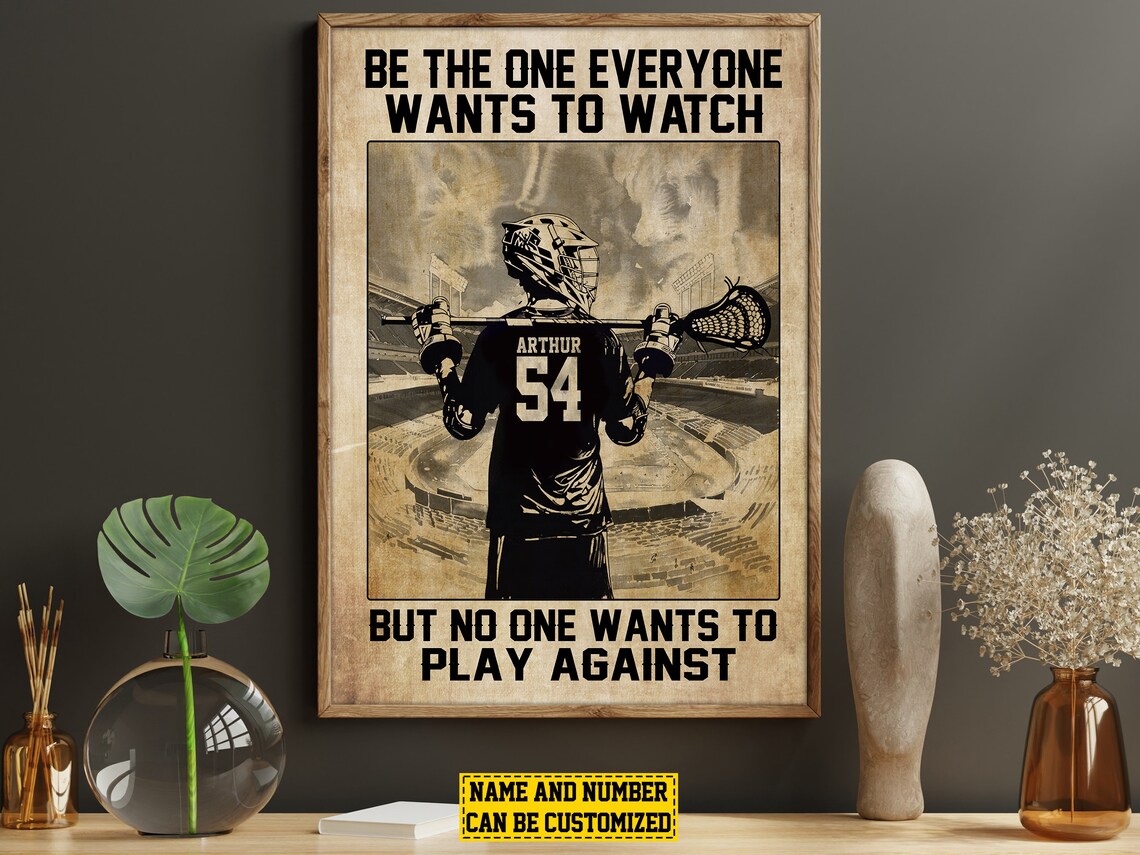 Personalized Lacrosse Inspiration Poster Print - Image 5