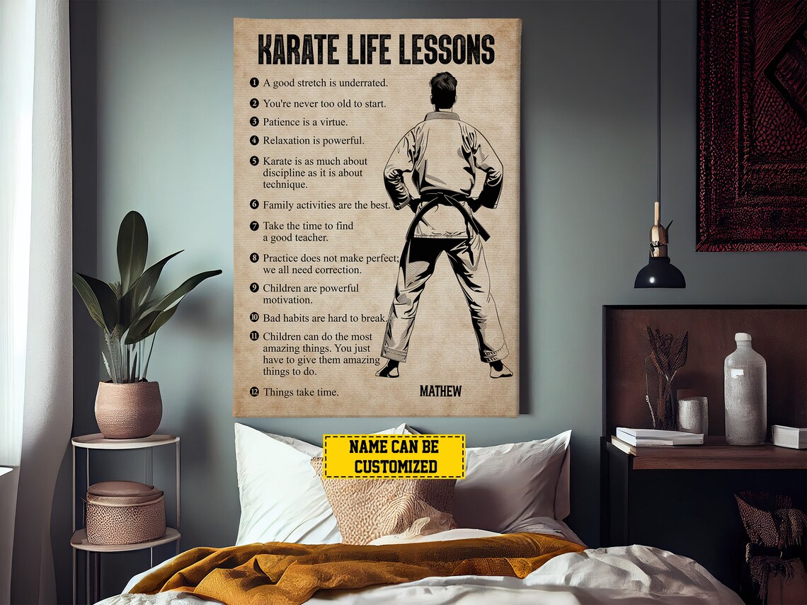Karate Life Lessons, Personalized Gift For Boy Or Man - Image 2