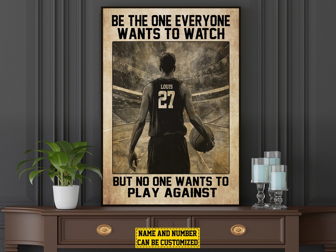 Basketball Motivation Personalized Art Print - Image 4