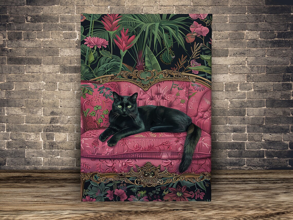 Matisse Black Cat On Sofa Art Print, Cat Lovers - Image 2