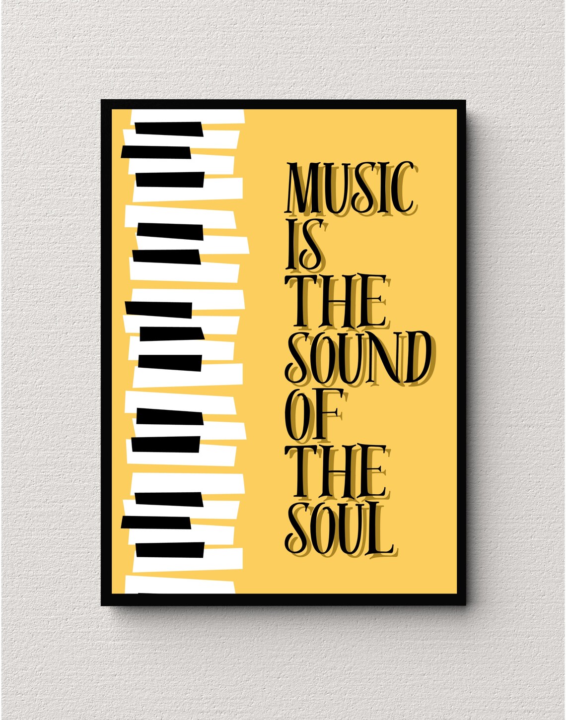 Inspirational Music Quote, Piano Home Decor Print - Image 3