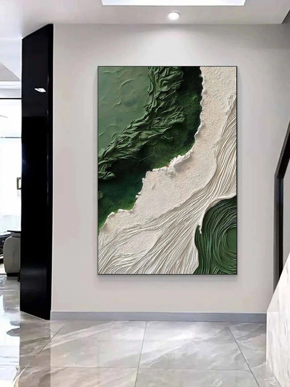 Abstract Ocean Wave Wall Art Print, Coastal Decor - Image 2