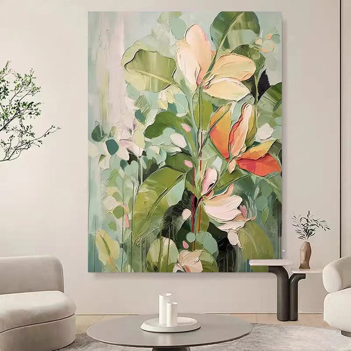 Original Flower 3D Textured Abstract Wall Art Print - Image 5