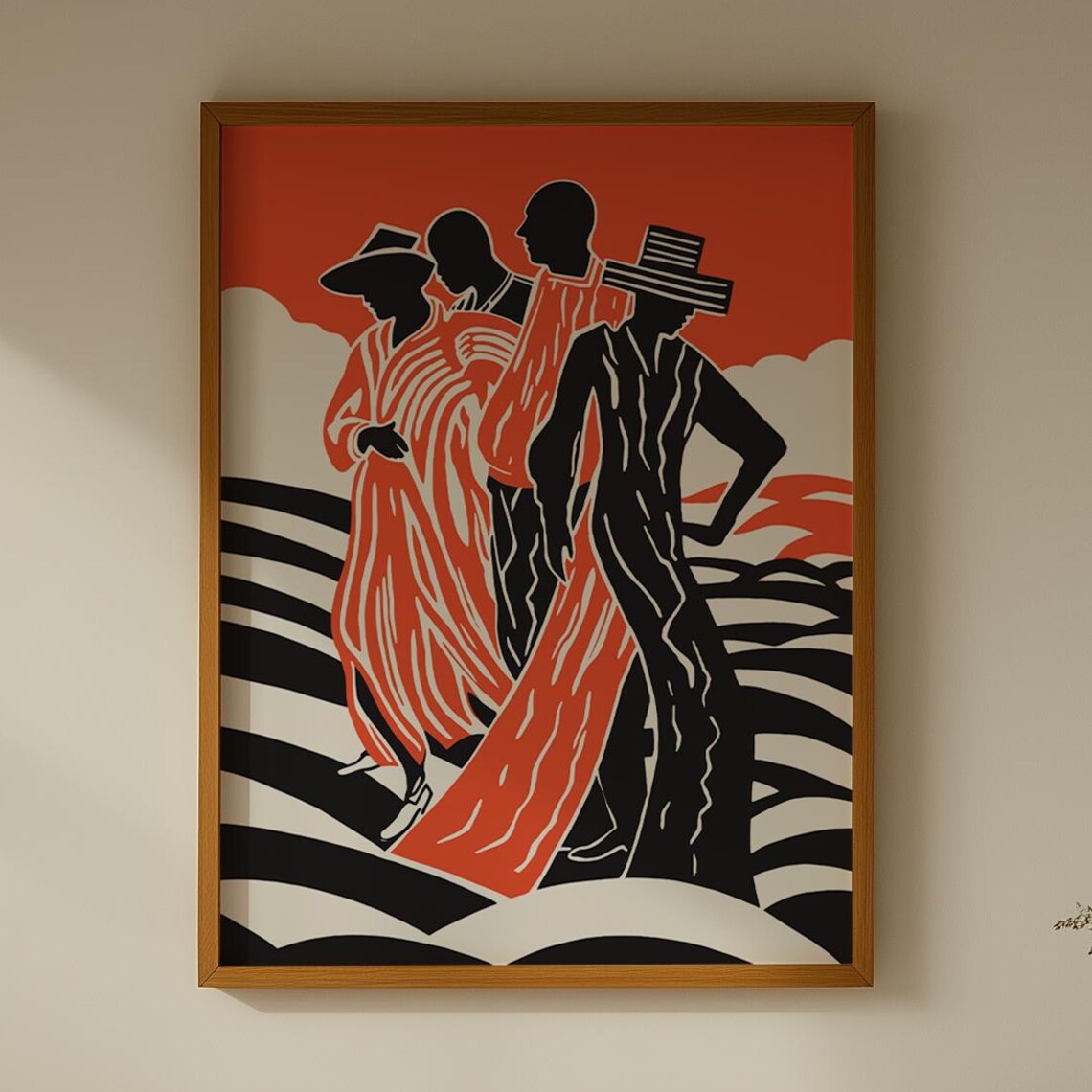 Dopamine Decor Avant Garde Abstract Figures Poster