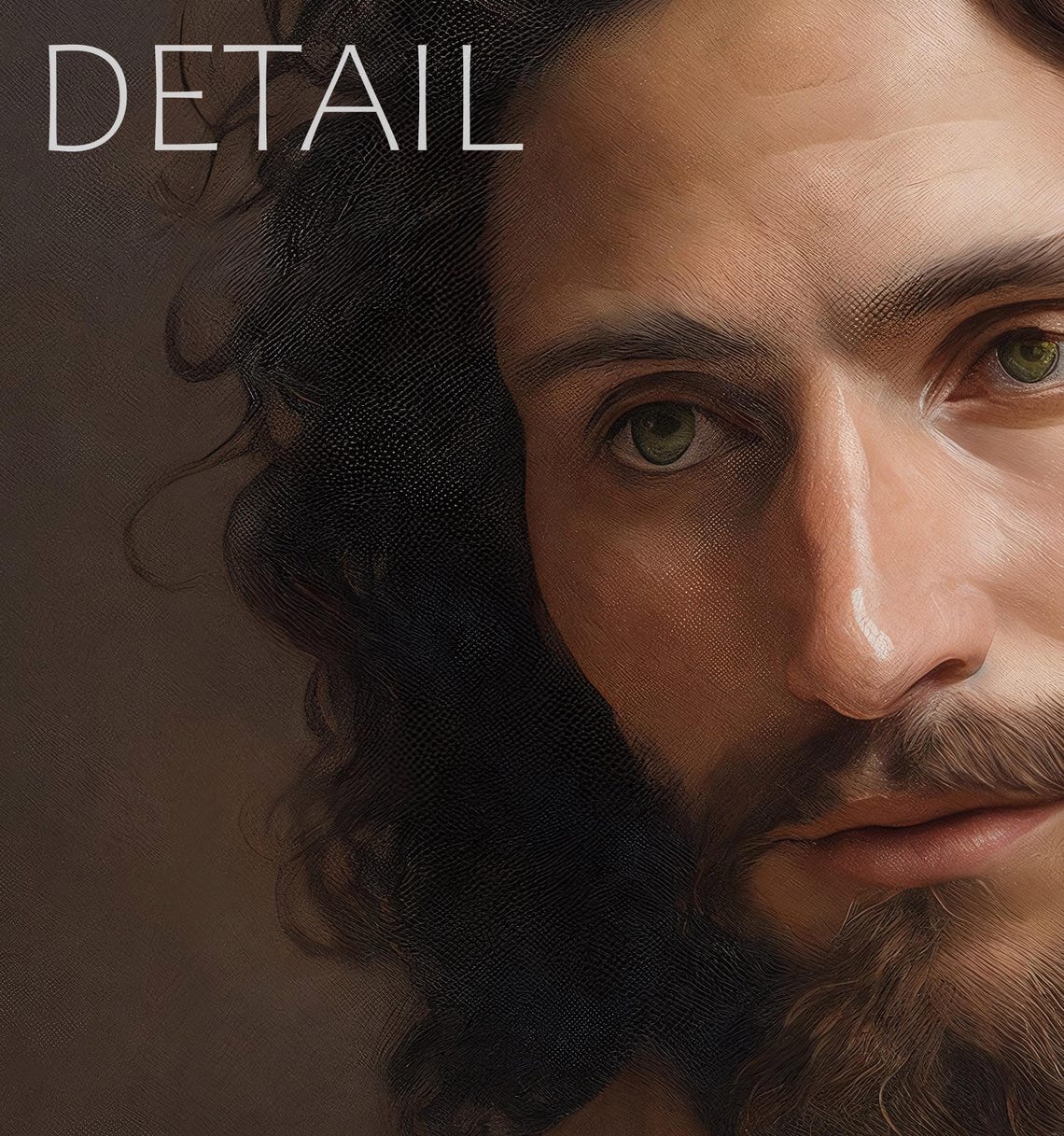 Jesus The Good Shepherd Holding A White Lamb Religious Art Print - Image 5
