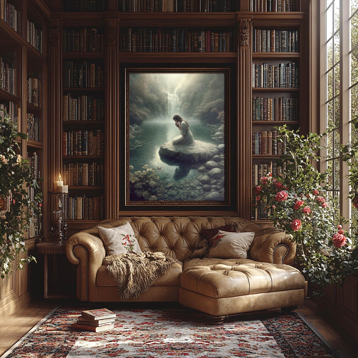 Mystical Solitude Prayerful Contemplative Catholic Art Print - Image 2